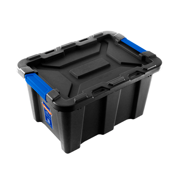 Wadfow 25L Plastic Storage Tote 18.5 x 13 x 10.5 In.