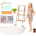 Barbie Doll &amp; Bathtub Playset - Confetti Soap &amp; Accessories