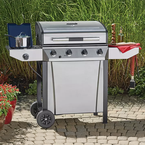 Thermos 4-Burner 48,000 BTU Gas Grill with 10,000 BTU Side Burner