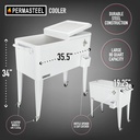 Permasteel Cooler 80 Qt. White