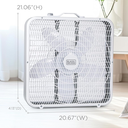 Black &amp; Decker Box Fan 20 In. White