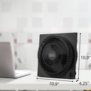 Black &amp; Decker Frameless Box Fan 9 In. Black