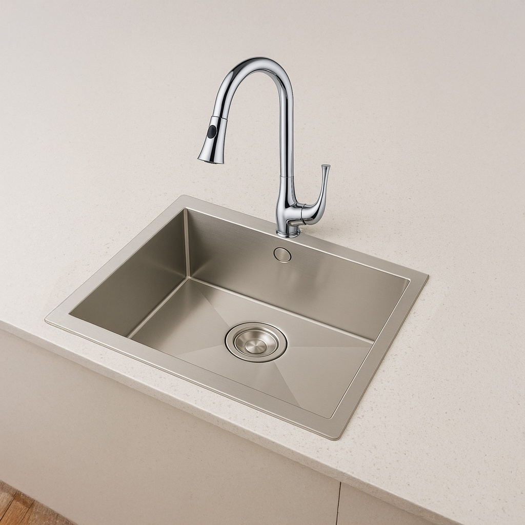 Royal Homes Topmount Kitchen Sink Combo 32 x 20 x 10 In.