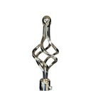 Classy Homes Curtain Rod 28-48 in Double Silver 16/19