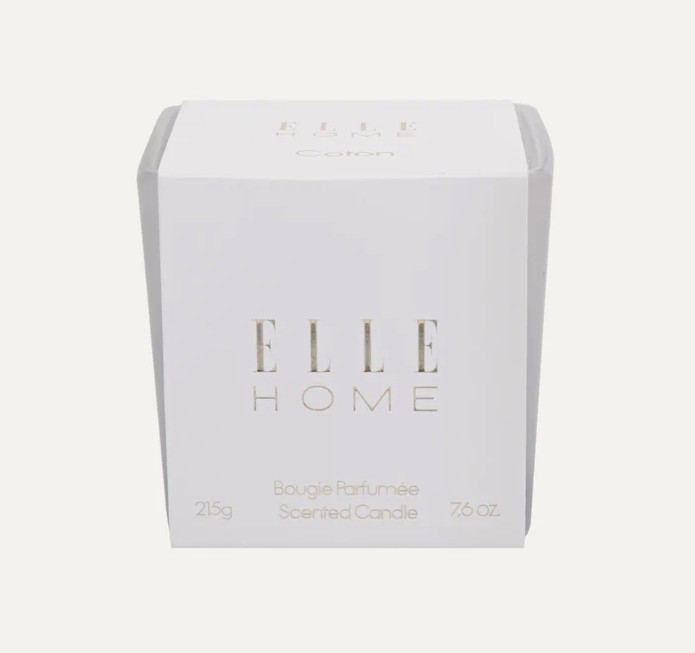 Elle Home Cotton Vanilla Scented Candle