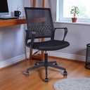 Mobel Executive Office Chair Mesh, Black (Weight Limit 220lb)