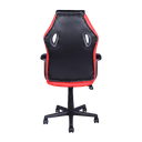 Mobel Executive Gaming Chair, Padded Arms, Black/Red/Grey (Weight Limit 220lb)