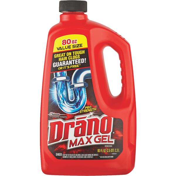 Drano Max Gel Drain Clog Remover 80 Oz.