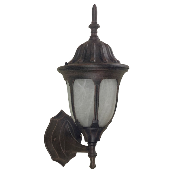 Ike Lite Outdoor Wall Lamp 1-Light E27 60W, Brushed Rust