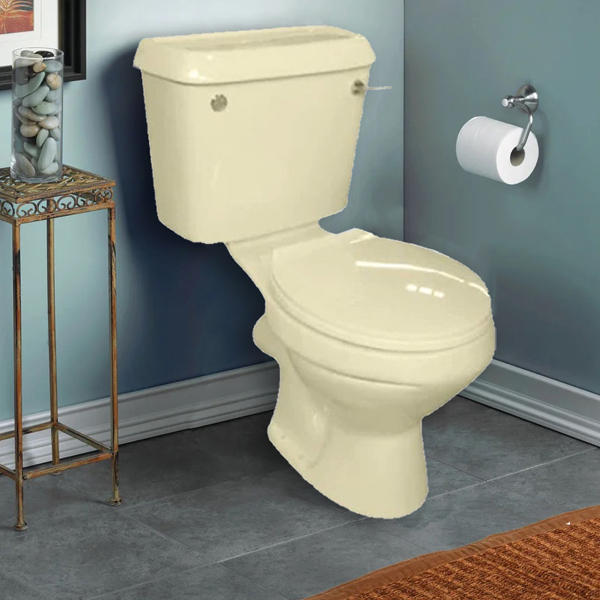 Twyford Toilet P-Trap, Bone