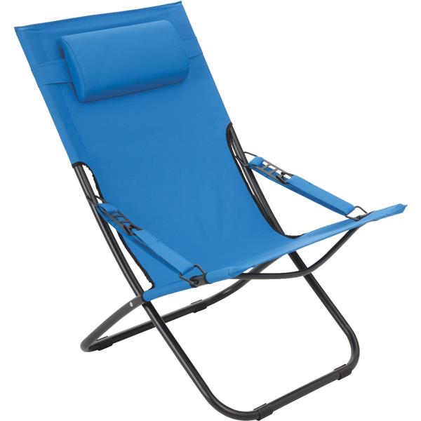 ****Outdoor Expressions Folding Hammock Chair with Headrest, Blue