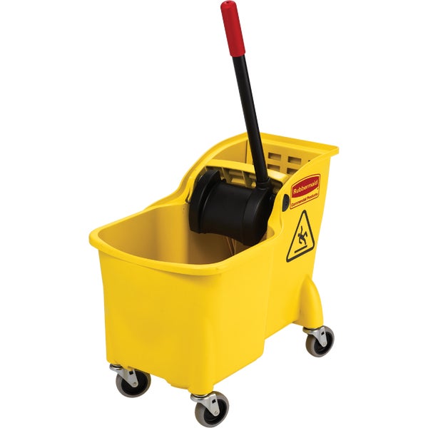 Rubbermaid Commercial Tandem Bucket and Wringer 31 Qt.