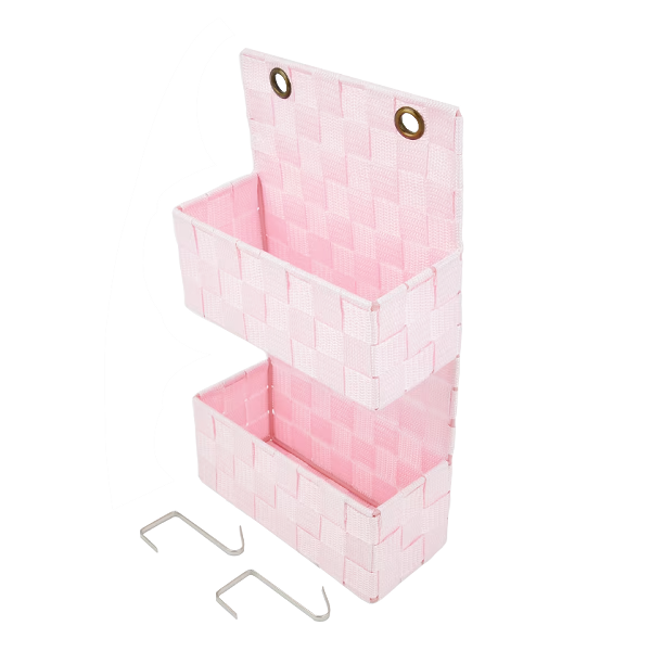 ****Farberware 2 Tier Hanging Bins 8.3 x 3.5 x 14.6in, Pink