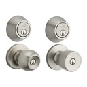 ****GEO Entry Ball Door Knob Combo - Single Cylinder 91170-027