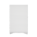 ****Kenneth Cole Temporary Pleated Blinds, White/ 42x90''