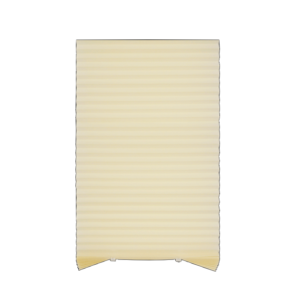 ****Kenneth Cole Temporary Pleated Blinds, Beige/72x90''
