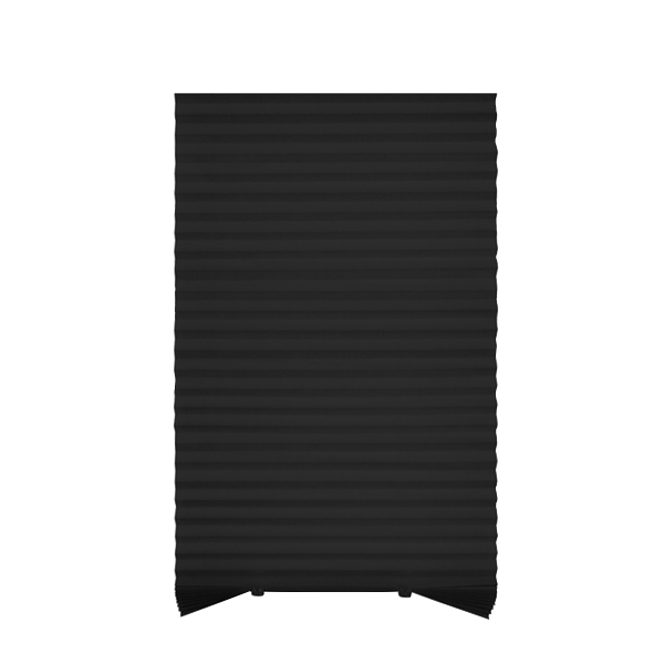 ****Kenneth Cole Temporary Pleated Blinds, Black/42x90''