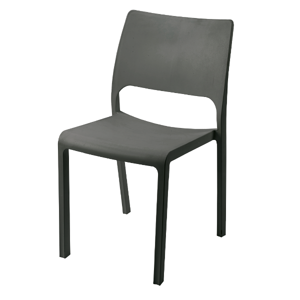 ProGarden Breva Stacking Chair, Anthracite