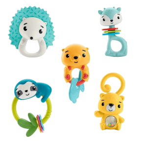 Mattel Fisher-Price Animal-Themed Baby Toy Rattle