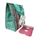 Manna Handled Velcro Lunch Bag With Ice Pack - Stripes