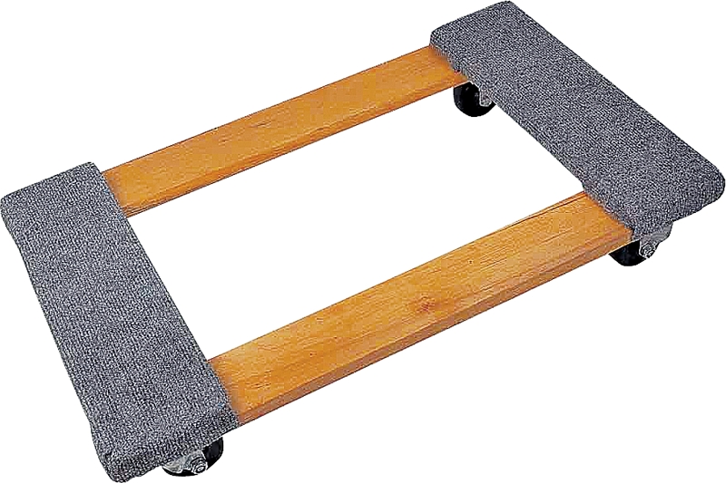 ProSource Furniture Dolly, Wood Construction Platform with Swivel Casters 30 In. W x 18 In. D, 1000 Lb. Capacity
