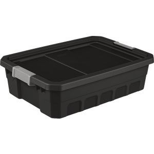 Sterilite Stacker Storage Tote 10 Gal./38L Black