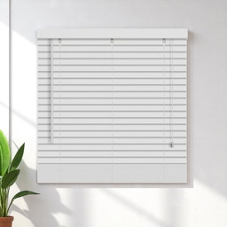 [KC202052333WH] ****Kenneth Cole Paulownia Wood Venetian Blinds 60 x 90.5 In. (152x230cm) White
