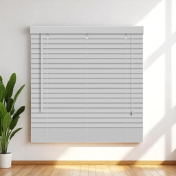 [KC202052330GY] ****Kenneth Cole Paulownia Wood Venetian Blinds 36"x90.5" (91x230Cm), Grey