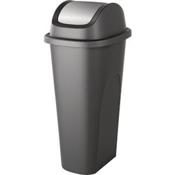 [242106] Keter Curver Forte Slim Swing Lid Trash Bin 42 Liter / 11 Gal.