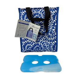 [45349] Manna Handled Velcro Lunch Bag With Ice Pack - Swirl