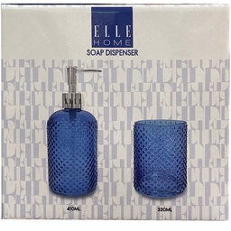 [EB202406191] ****Elle Home 2pc Soap Dispenser Set, Blue