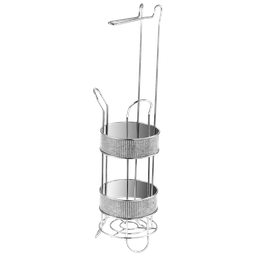 [RHFTPH31687] Royal Homes Freestanding Toilet Paper Holder, Diamond/ Chrome
