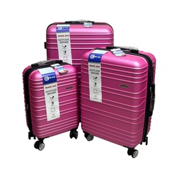 [060-1451596] Clipper Club Luggage Set, Rose Pink