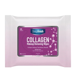 [006-12101-004122] Deep Fresh Make-up Removing Wipes, Collagen Extract 25-Count