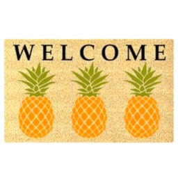 [HHHD-FLMT-01089 / RH3334] Classy Homes PVC-Backed Coir Mat with Bleached Base, 18 x 30 In., 15mm Thick