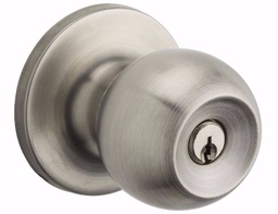 [91160-032] GEO Ball Entry Knob Brushed Stainless Steel Finish 32D