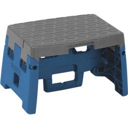[11-903BGR4] COSCO Folding Step Stool 1-Step, Blue/Gray