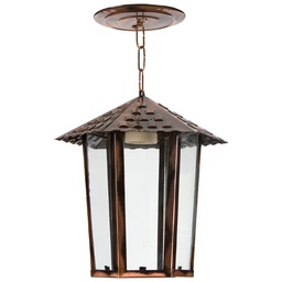 [69372] Westinghouse Ceiling Light E27 100W Dotted Glass, Copper