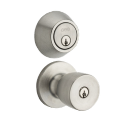 [91180-003] GEO Entry Tulip Door Knob Combo Double Cylinder 91180-003