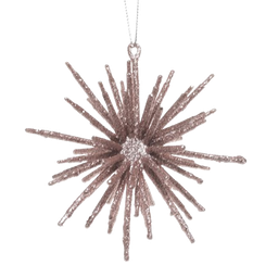 [831-XMTX215-1293Z1] Miro Christmas Ornament 11x11x5cm Champagn