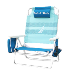 [NTBC23JCBBB] ****Nautica Beach Chair 5-Position, Blue Wave J-Class