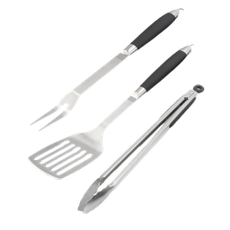 [BS40891] ****Baker's Secret 3pc BBQ Tool Set (Spatula, Fork, Tongs)