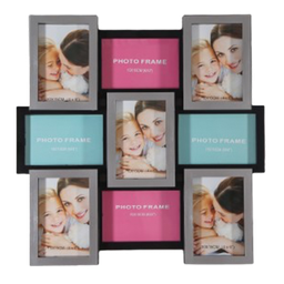 [HHHF-IDFN-13004 CHPF28575] ****Classy Homes Photo Frame, 18.1 x 18.1 In. - Silver/Black