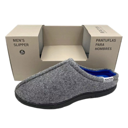 [KCSC0322-GY-L] ****Kenneth Cole Men Mule Slipper Grey, Large