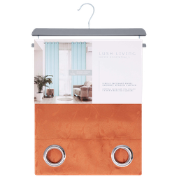 [WPSG47566HAT] Vineburg Grommet Window Curtain Panel with Tie Back 55 x 90 In. Cinnamon