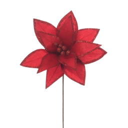 [831-AMX006-2472A] ****Miro Christmas Poinsettia 12P 40cm, Red