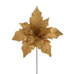 [831-AMX006-2421B] ^Miro Christmas Poinsettia 11P 41cm Gold