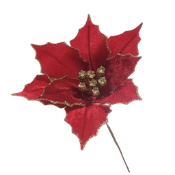 [831-MX2467-726-23B] ^Miro Christmas Poinsettia 26cm, Red