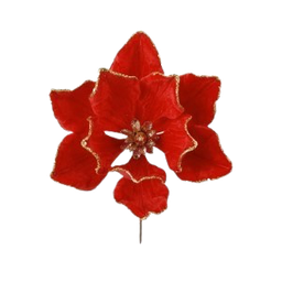 [XQ1414K0168R] Christmas Poinsettia 30x30cm-